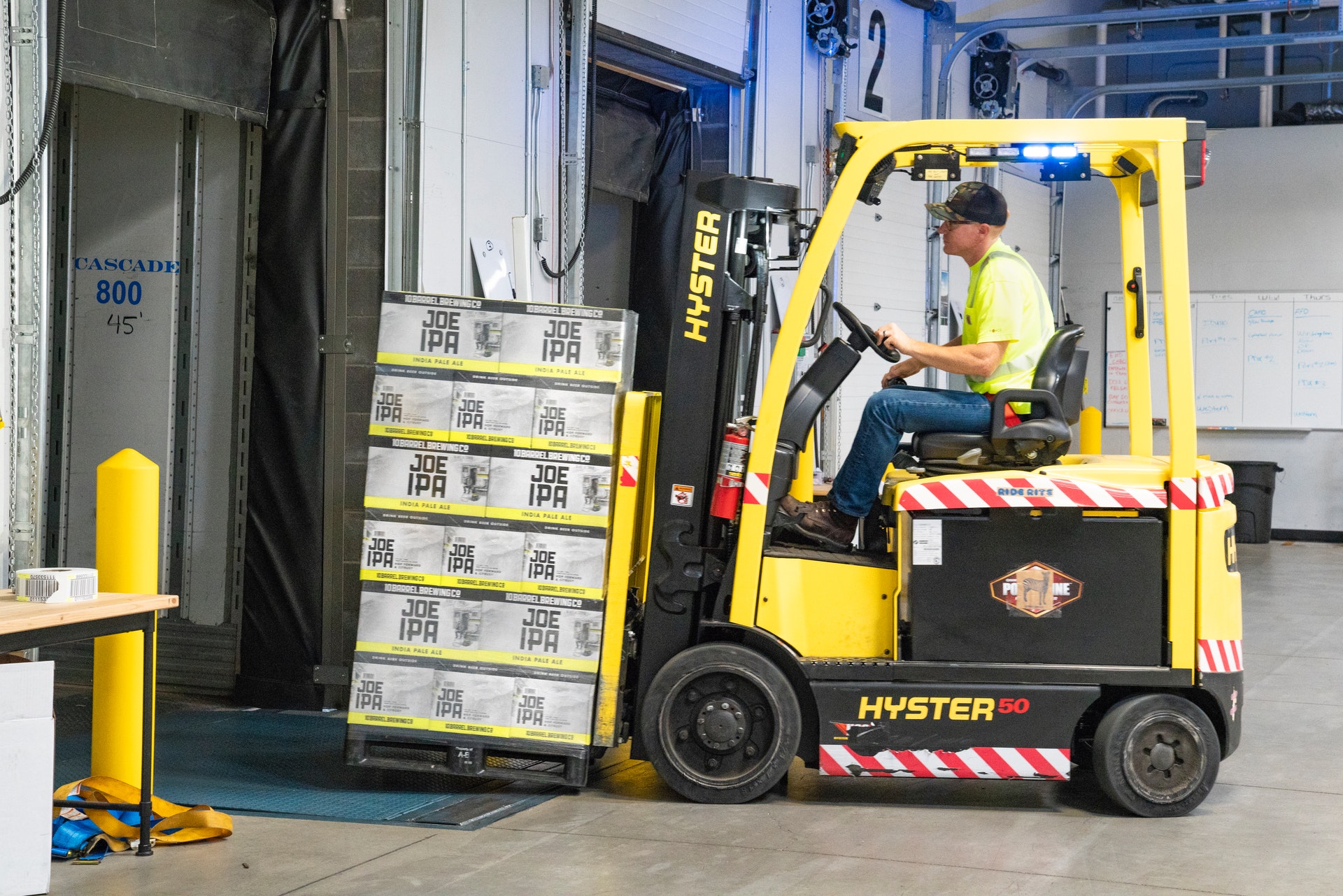 Forklift operator